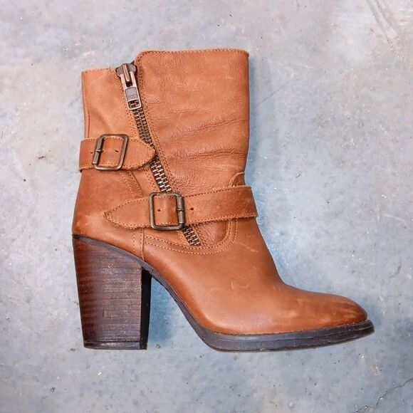 Steve Madden Denea Leather Booties 8.5 - Picture 1 of 8